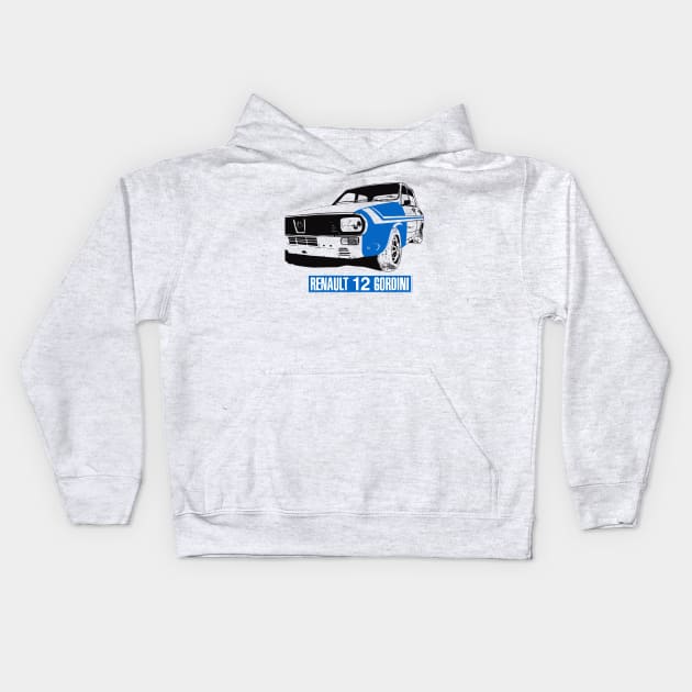 renault 12 gordini Kids Hoodie by retroracing